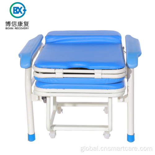  Good quality folding hospital accompany chair Manufactory